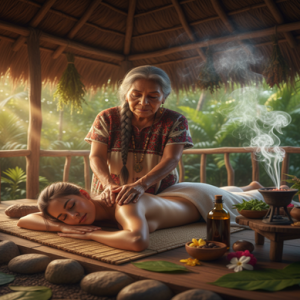 Masaje tradicional maya