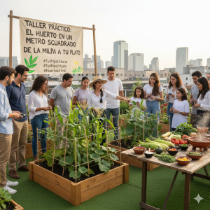 Taller del Huerto en 1 m2 y la Milpa; Práctica Ancestral